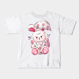 Cute Rabbit In An Egg Kids T-Shirt